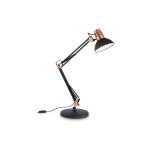 Lampa biurkowa WALLY TL1 czarna 061191 Ideal lux