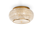 Plafon PASHA PL6 złoty 100807 Ideal lux