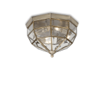 Plafon NORMA PL3 antyczny mosiądz 004426 Ideal lux