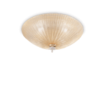 Lampa sufitowa SHELL PL3 bursztynowa 140179 Ideal lux