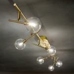 Lampa sufitowa MARACAS PL6 mosiądz 200361 Ideal lux