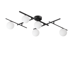 Lampa sufitowa ATLAS PL5 NERO  IP20 Czarny 328218 Ideal lux