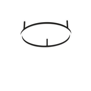 Lampa sufitowa ORACLE SLIM PL D050 ROUND 4000K ON-OFF BK 341903 Ideal Lux