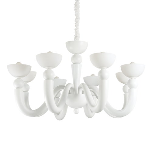 Lampa wisząca BON BON SP8 BIANCO biała 094007 Ideal lux