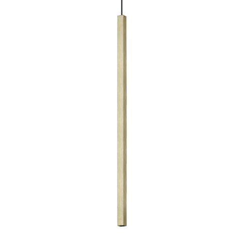 Lampa wisząca ULTRATHIN SP D100 SQUARE ON-OFF Mosiądz 339757 Ideal Lux