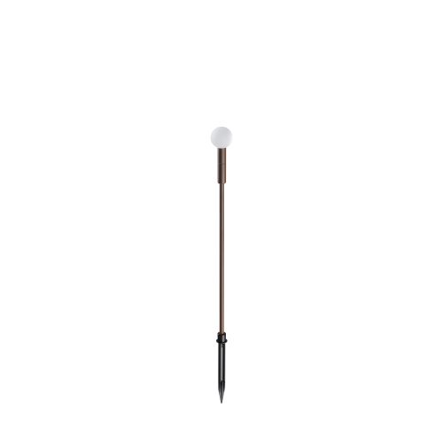Wbijana lampa zewnętrzna IP65 TWIGGY SPHERE PT H65 Kawa 347899 Ideal Lux