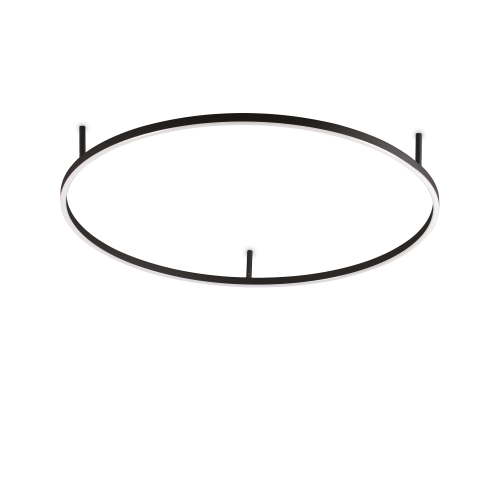 Lampa sufitowa ORACLE SLIM PL D090 ROUND 4000K ON-OFF BK 341989 Ideal Lux