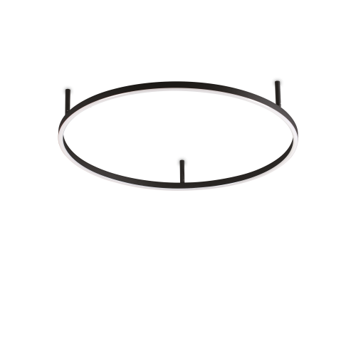 Lampa sufitowa ORACLE SLIM PL D070 ROUND 4000K ON-OFF BK 341941 Ideal Lux
