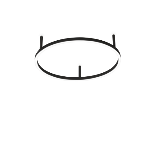 Lampa sufitowa ORACLE SLIM PL D050 ROUND 2700K ON-OFF BK 341880 Ideal Lux