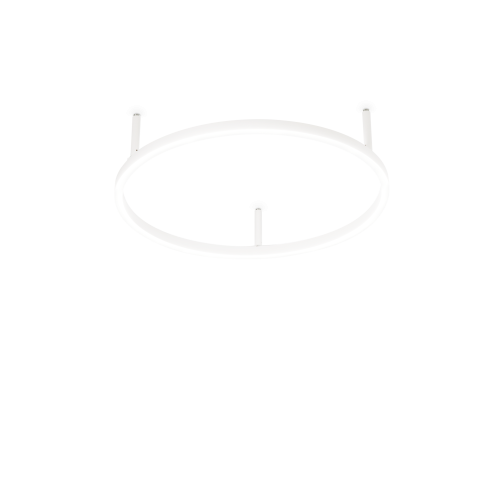 Lampa sufitowa ORACLE SLIM PL D050 ROUND 4000K ON-OFF WH 341910 Ideal Lux
