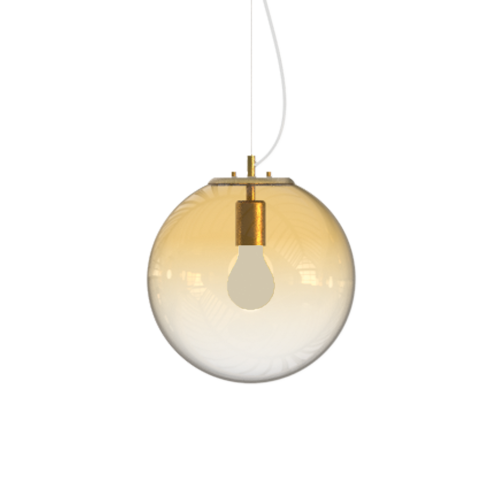 Lampa wisząca MAPA CLEAR SP1 D30 Bursztyn 346557 Ideal Lux