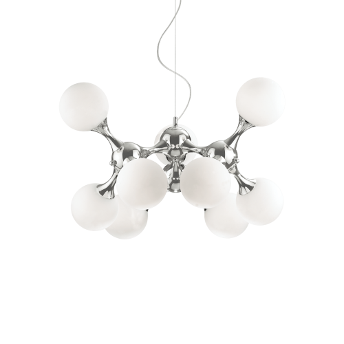 Lampa wisząca NODI SP9 BIANCO biały/chrom 082059 Ideal lux