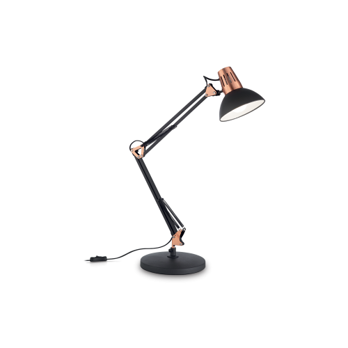 Lampa biurkowa WALLY TL1 czarna 061191 Ideal lux