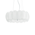 Lampa wisząca OVALINO SP8 biała 090481 Ideal lux