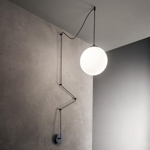 Lampa wisząca BOA SP1 NERO czarna 160856 Ideal lux
