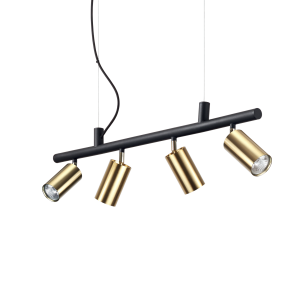 Lampa wisząca DYNAMITE SP4 OTTONE SATINATO mosiądz 244624 Ideal lux
