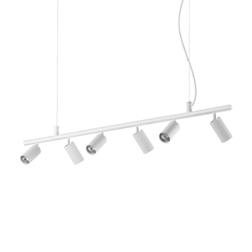 Lampa wisząca DYNAMITE SP6 BIANCO biała 231433 Ideal lux