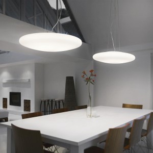 Lampa wisząca SMARTIES SP3 D40 BIANCO biała 032016 Ideal lux