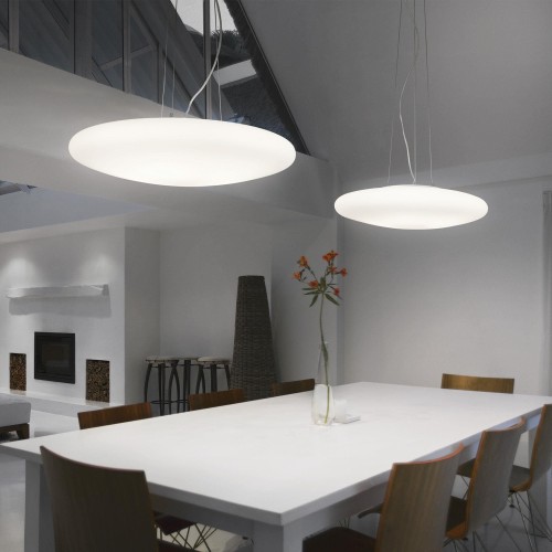 Lampa wisząca SMARTIES SP3 D40 BIANCO biała 032016 Ideal lux