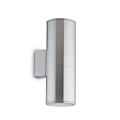 Kinkiet zewnętrzny GUN AP2 BIG ALLUMINIO srebrna 033020 Ideal lux