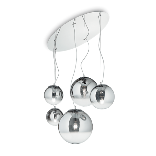 Lampa wisząca MAPA SP5 CROMO SFUMATO chrom 140759 Ideal lux