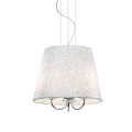 Lampa wisząca do syipalni salonu LE ROY SP3 chrom 079387 Ideal lux