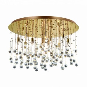 Lampa sufitowa MOONLIGHT PL12 złota 082783 Ideal lux