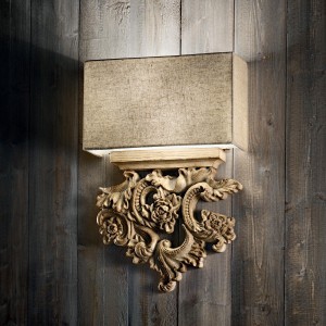 Kinkiet PETER AP2 kolor drewna 075211 Ideal lux