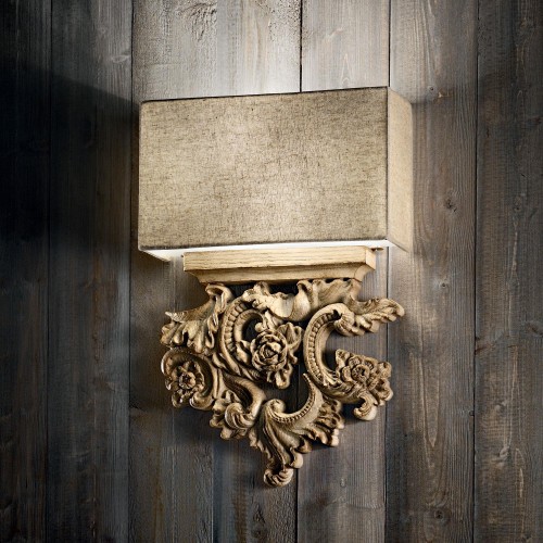Kinkiet PETER AP2 kolor drewna 075211 Ideal lux