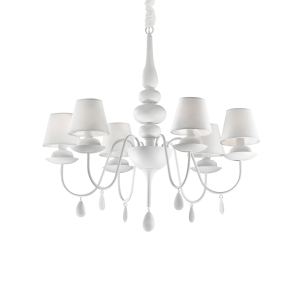 Lampa wisząca BLANCHE SP6 BIANCO biała 035581 Ideal lux