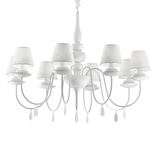 Lampa wisząca BLANCHE SP8 BIANCO biała 035574 Ideal lux