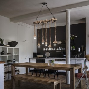 Lampa wisząca CANAPA SP6 beżowa 134826 Ideal lux