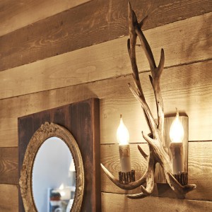 Kinkiet CHALET AP2 brązowy 115511 Ideal lux