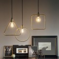 Lampa wisząca ABC SP1 TRIANGLE antyczny mosiądz 207834 Ideal lux