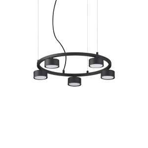 Lampa wisząca MINOR ROUND SP5 czarna 235516 Ideal lux