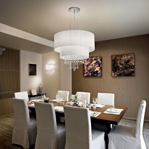 Lampa wisząca OPERA SP6 BIANCO biała 068299 Ideal lux