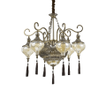 Lampa wisząca HAREM SP9 antyczny mosiądz 116006 Ideal lux