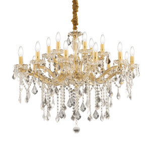 Lampa wisząca FLORIAN SP18 ORO złota 075181 Ideal lux