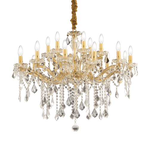 Lampa wisząca FLORIAN SP18 ORO złota 075181 Ideal lux