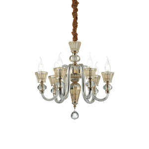 Lampa wisząca STRAUSS SP6 złota 140605 Ideal lux