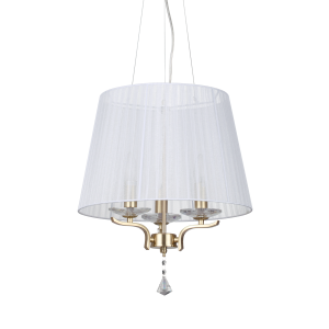 Lampa wisząca PEGASO SP3 OTTONE SATINATO satynowy mosiądz 197715 Ideal lux