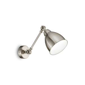 Kinkiet NEWTON AP1 NICKIEL nikiel 016399 Ideal lux