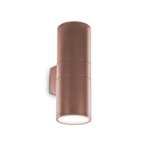 Kinkiet zewnętrzny GUN AP2 BIG COFFEE kawowy 163611 Ideal lux