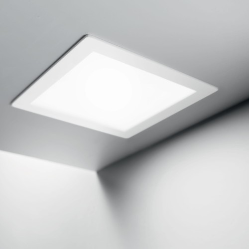 Lampa wpuszczana GROOVE 20W SQUARE 3000K biały 124001 Ideal lux