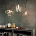 Lampa wisząca BISTRO' SP1 PLATE TRANSPARENTE transparentna 112336 Ideal lux