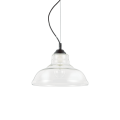 Lampa wisząca BISTRO' SP1 PLATE TRANSPARENTE transparentna 112336 Ideal lux