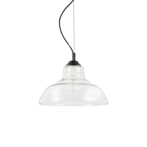 Lampa wisząca BISTRO' SP1 PLATE TRANSPARENTE transparentna 112336 Ideal lux
