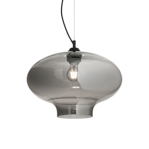 Lampa wisząca BISTRO' SP1 ROUND FUME' przydymione szkło 120904 Ideal lux