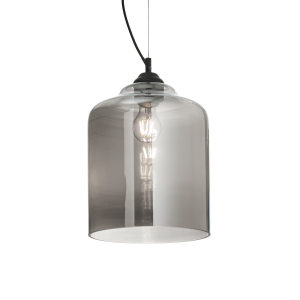 Lampa wisząca BISTRO' SP1 SQUARE FUME' przydymione szkło 112312 Ideal lux
