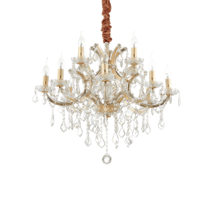 Lampa wisząca NAPOLEON SP12 ORO złota 167404 Ideal lux
